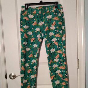 Old Navy Pixie Mid-Rise Patterned Pants
